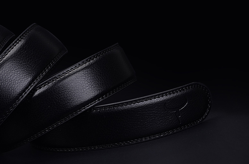 Men's Genuine Leather Automatic Buckle Belt