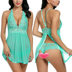 Women's Open Slit Lingerie Set