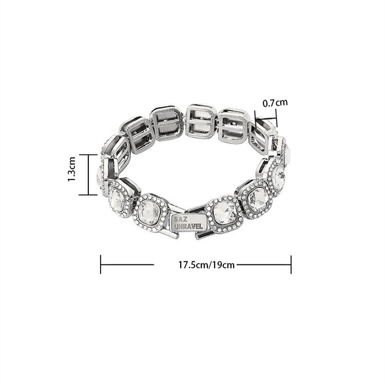 Men's Rock Sugar Diamond Bracelet Men's Bracelet Unbranded