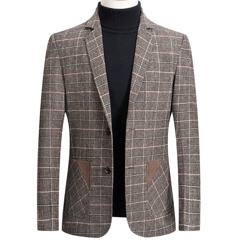 Men's Business Suit for Spring and Autumn Wear