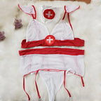 Sexy Nurse Cosplay Costume Dress Set for Roleplay