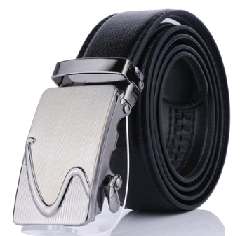 Men's Versatile PU Leather Automatic Buckle Belt