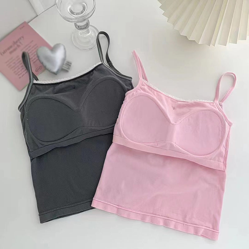 Women's Padded Spaghetti Strap Tank Tops