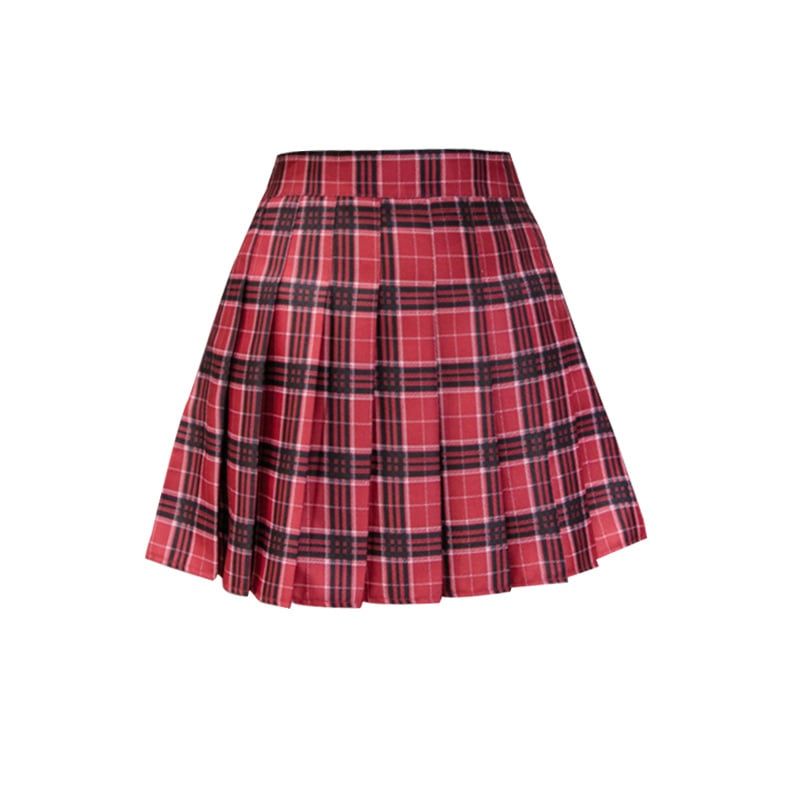 Women's College Style Uniform Skirt