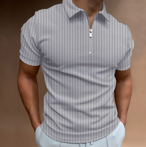 Men's Striped Polo Shirt Secondary image