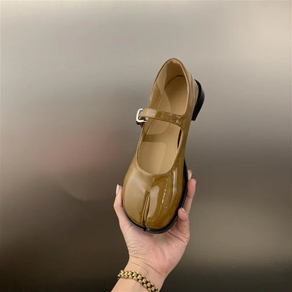 Retro Square Toe Mary Jane Pumps Shoes