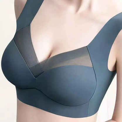 Womens One Piece Fixed Latex Cups Non Marking Sports Bra
