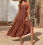 Multi Layer Chiffon Swing Dress Women