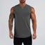 Men's Smooth Solid Summer V Neck Sports Tank Top Men's Tank Top Unbranded Dark Grey M