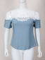 Women's Plus Size Casual Stylish Loose Tops Women's Tops & T-shirt Unbranded Blue XL
