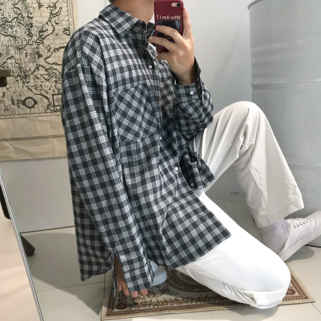 Plaid Shirt Jacket Unisex