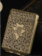 Luxury Vintage Engraved Cigarette Case for 16/20 Cigarettes