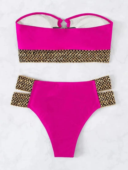 Women's Strapless Bikini Bandeau Swimwear