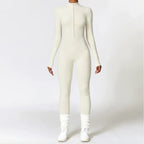 Women's Warm Zipper Yoga Jumpsuit