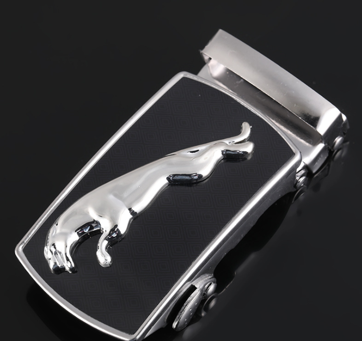 Men's Fashionable Automatic Buckle Leather Belt