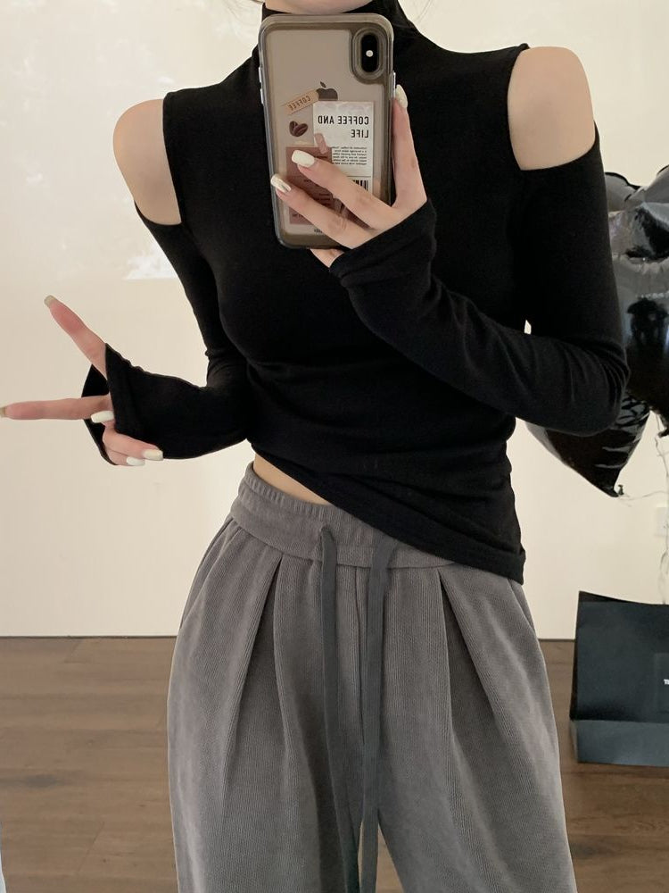 Women's Slim Long Sleeve Turtleneck T Shirt