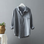 Women's Loose Plain Shirt Jacket