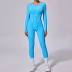 Women's Winter One-piece Sports Yoga Jumpsuit Backless Tight Jumpsuit