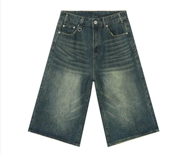 Unisex Retro High Denim Shorts