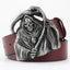 Men's Ghoulish Skull Leather Belt - Casual Style
