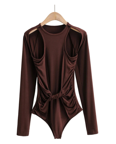 Women's Cutout Long Sleeve T Shirt