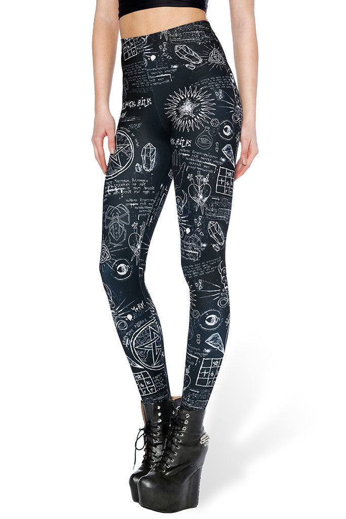 Women Leggings Fitness Black Skeleton Sexy Leggings Fashion Stretch Digital Print Pants Trousers Main image