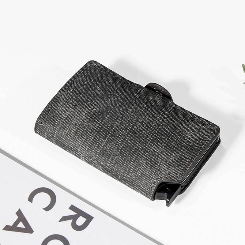 Automatic Pop-Up Aluminum Anti-Theft Card Holder