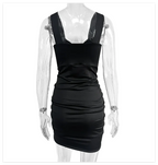 Women's Pleated Sheath Dress