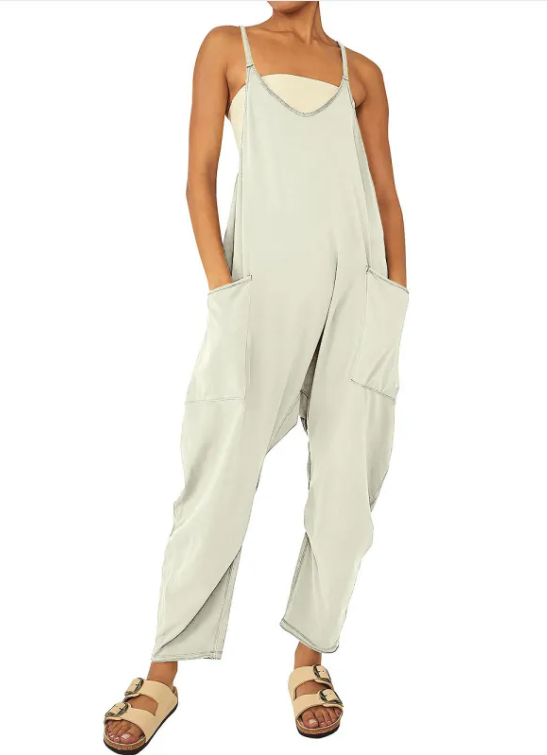 Women's Zipper Pocket Jumpsuit