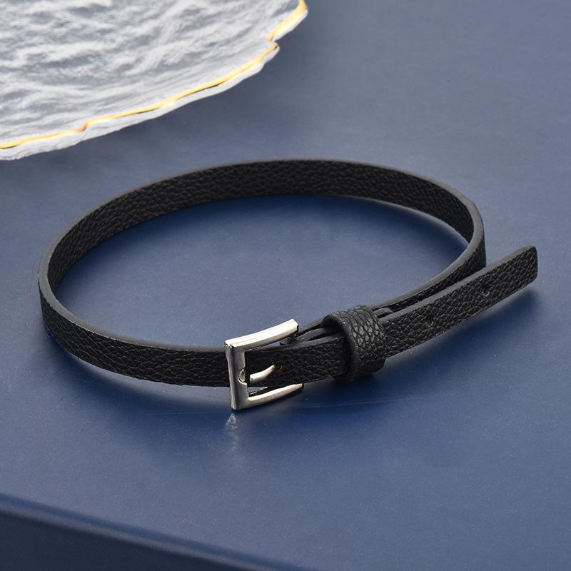 Vintage Street Style Denim Choker with Buckle Design