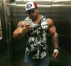 Men's Summer Quick-Dry Hooded Workout Tank Top Men's Tank Top Unbranded