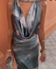 Satin Gradient Elegant Sexy Dress (One Piece)