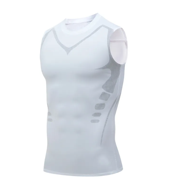 Men's Slim Fit Compression Tank Top Men's Tank Top Unbranded 807 Vest White Medium
