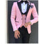 Men's 3 Piece Suit Set for Weddings and Events Men's Suits & Tuxedos Unbranded Pink XS