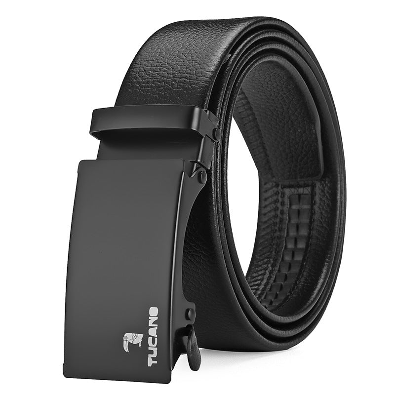 Men's Automatic Buckle Kangaroo Leather Belt