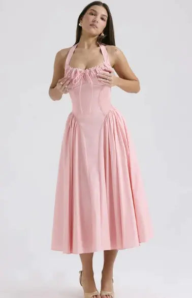 Women's Halter Lace Dress