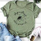 Women's Save a Turtle Graphic T Shirt