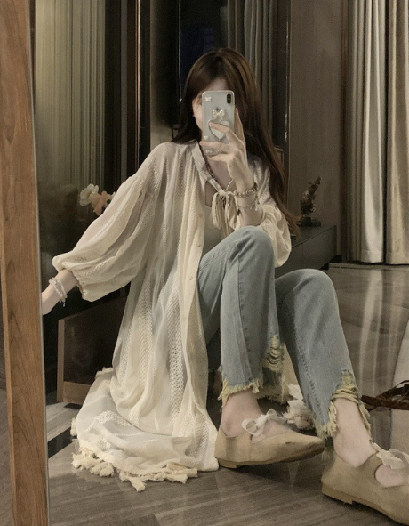 Women's Fringe Long Shirt