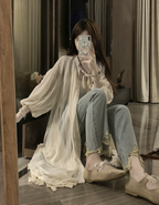 Women's Fringe Long Shirt
