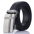 Men's Versatile PU Leather Automatic Buckle Belt