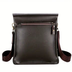 Men's Casual Vertical Leather Crossbody Shoulder Bag