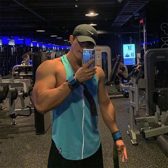 Men's Sleeveless Gym Workout Fitness Vest Tops