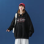 Women's National Tide Couple Autumn Lake Blue Tops