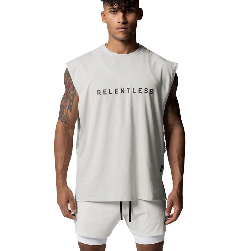 Men's Summer Sports Tank Top Loose Fit Casual Tee