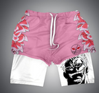 Men's Anime 2 In 1 Gym Shorts