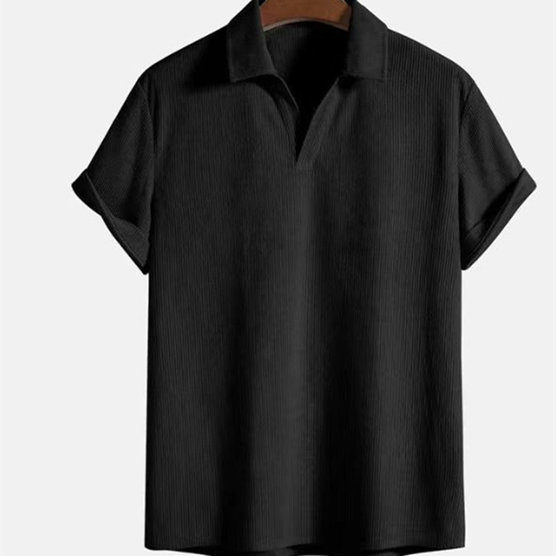 Men's Knitted Waffle Polo