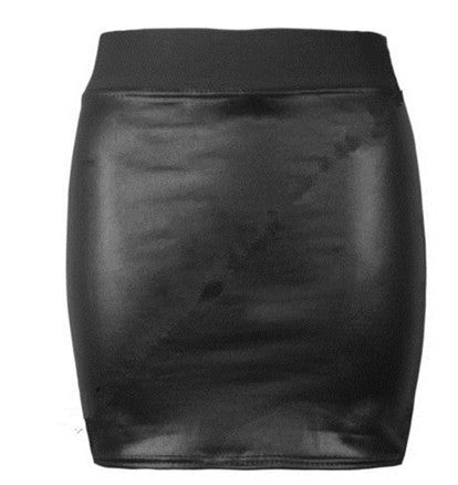 Women's PU Bodycon Leather Skirt