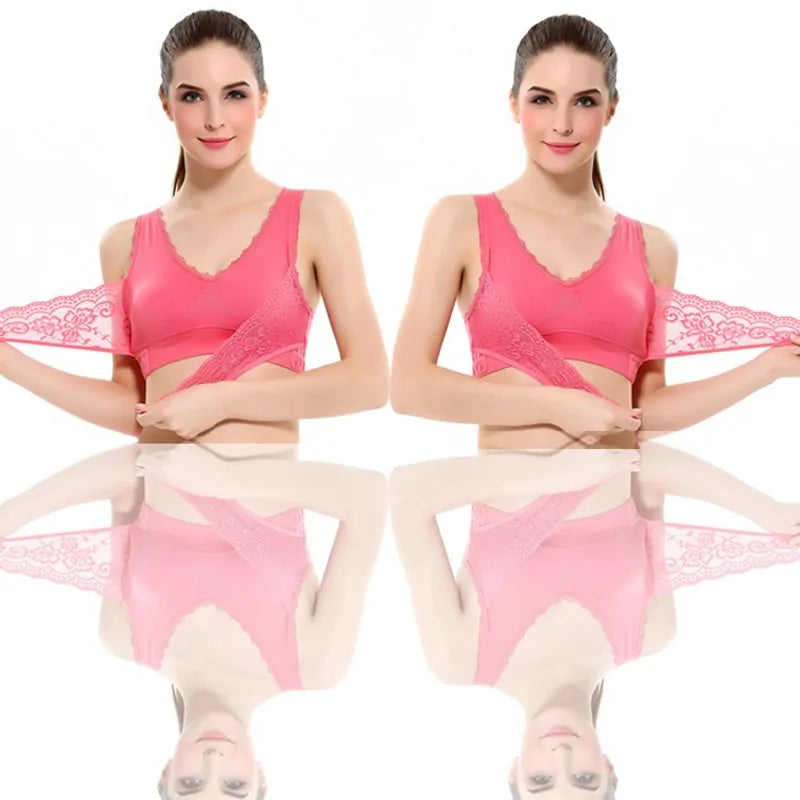 Womens Padded Push Up Yoga Sports Bra
