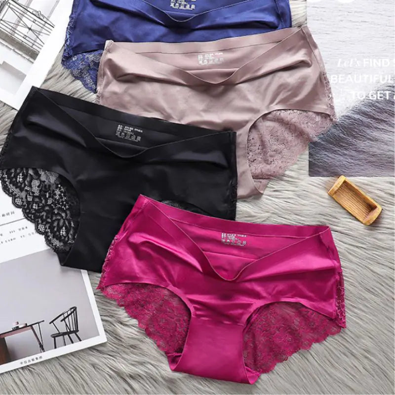 Seamless Solid Underwear Low-Rise Lace Lingerie Main image