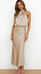 Women's Elegant Satin Dress